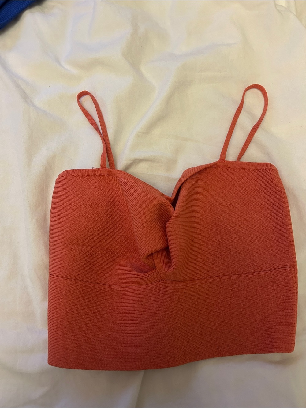 Babaton Coral Twist-Front Cropped Cami